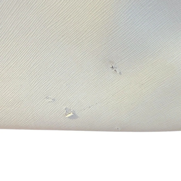 Michael Kors White Kellen Ladies Large Leather Satchel Handbag Purse. - Picture 5 of 12